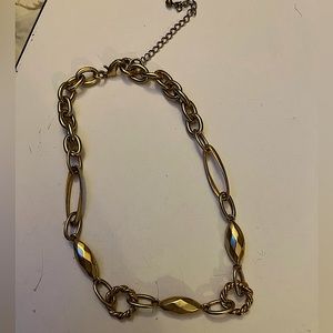 Gold antique necklace. Thrifted from Italy.